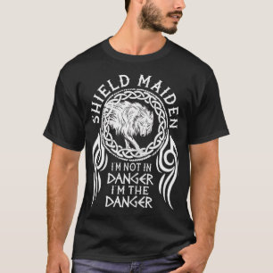 Womens vikings viking fenrir shieldmaiden Lagertha T-Shirt