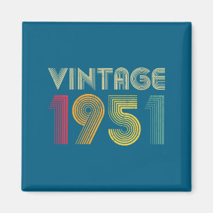 Women's Vintage 1951 75th Birthday 75 Years Old Re Magnet