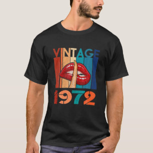 Womens Vintage 1972 50Th Birthday Women 50 Years O T-Shirt