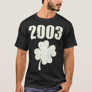 Womens Vintage 2003 21st Birthday Saint Patricks D T-Shirt
