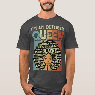 Womens Vintage Birthday Black History African I'm  T-Shirt