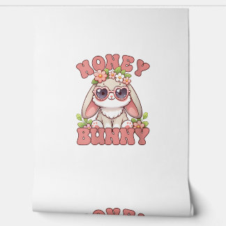 Womens Vintage Easter Honey Bunny Flowers Rabbit L Wallpaper