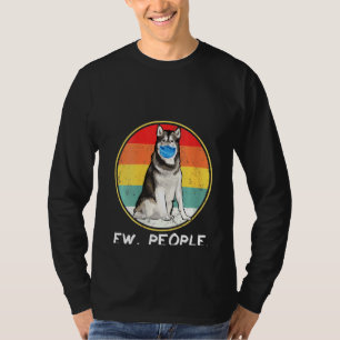 Womens Vintage Ew People Alaskan Malamute Dog Wear T-Shirt