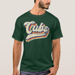 Womens Vintage Retro Cubs Name Sports Personalized T-Shirt