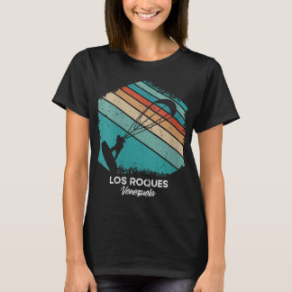 Womens Vintage Retro Kitesurf Los Roques Kite Surf T-Shirt