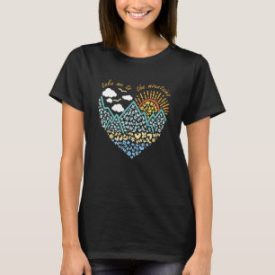 Womens Vintage Retro Take Me To The Mountains Hiki T-Shirt