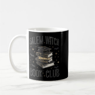 Womens Vintage Salem Book Club Black Cat Bookish Coffee Mug