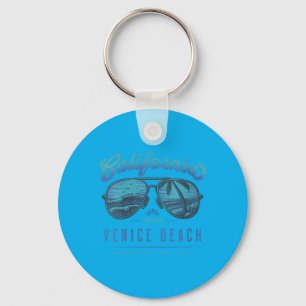 Womens Vintage Venice Beach California Sungles Keychain
