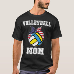 Womens Volleyball Mom Top for Mothers of Girls Vol