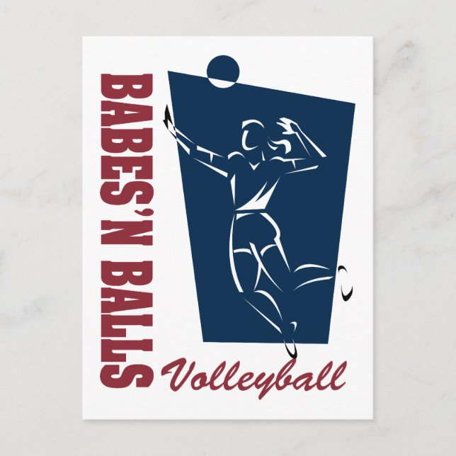 Women's Volleyball Postcard (Front)