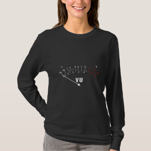 Womens Vu Metre Volume Units Audio Engineer Sound T-Shirt