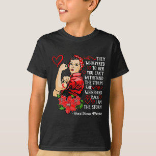 Womens Warrior I Wear Red To Fight Heart Disease A T-Shirt