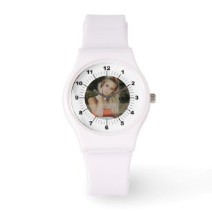 Women's Watch  Personalized  Sporty White Silicon