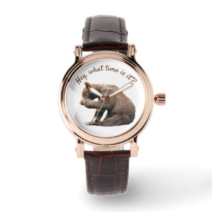 Women's Watch w/ grizzly bear cub