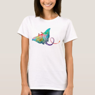 Women's Watercolor Stingray T-shirt