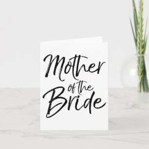 Womens Wedding Bridal Party Gifts For Mom Cute Mot Card