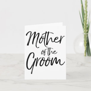 Womens Wedding Bridal Party Gifts For Mom Cute Mot Card