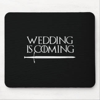 Womens Wedding Is Coming Funny Hen &amp; Stag Part Mouse Pad