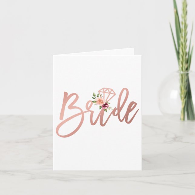 Womens Wedding Shower For Future Mrs Bride To Be F Card (Front)