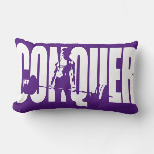 Women's Weightlifting Motivation - CONQUER Lumbar Pillow