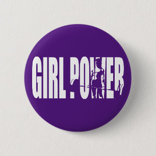 Women's Weightlifting Motivation - Girl Power 2 Inch Round Button