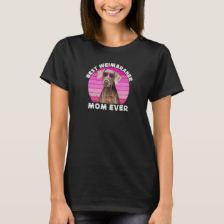 Womens Weimaraner Mom For Women Retro Weimaraner W T-Shirt