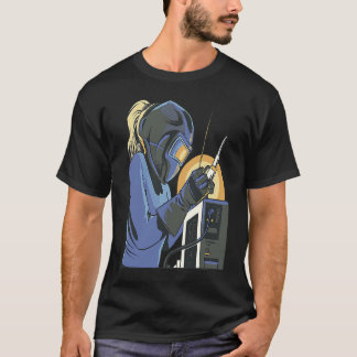 Womens Welder Mom Outfit for Women Metalworkers T-Shirt