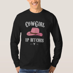 Womens Western Cowgirl Yeehaw Hippie Boho Cow Bull T-Shirt
