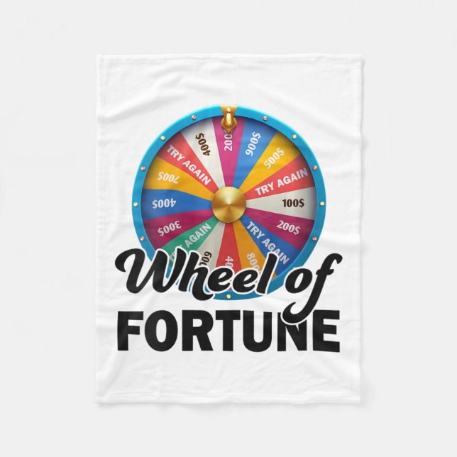 Womens Wheel Of Fortune Dad Fathers Day Wheel Of F Fleece Blanket (Front)