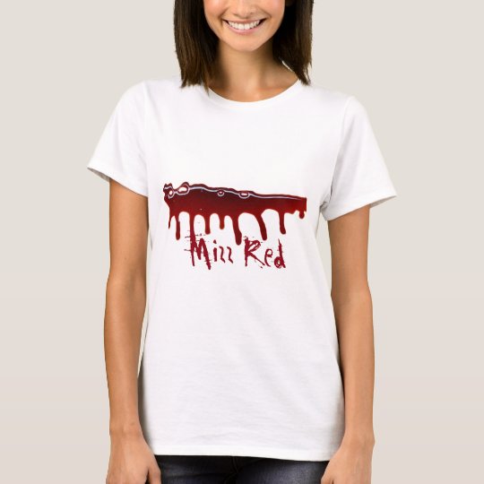 Women's White Bloody Mizz Red T-Shirt