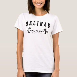 Women's White Salinas, California T-Shirt