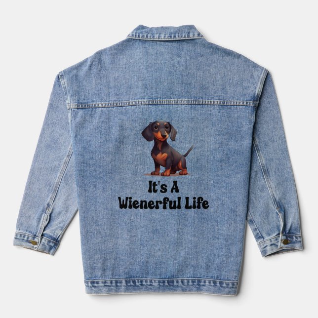 Womens Wiener Dog - C'est une vie Wienerful (Verso)