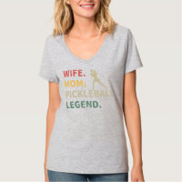 Womens Wife Mom Pickleball Legend Funny