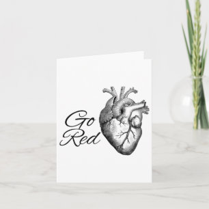 Womens Woman Heart Health Month February Heart Hea Card