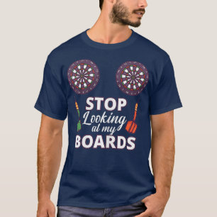 Womens Women Playing Darts Arrows Dartboard Gift T-Shirt