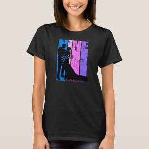 Womens Womens 9th Wedding Anniversary Married Cupl T-Shirt