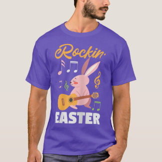 Womens Womens Easter Day Cute Bunny Rabbit Leopard T-Shirt