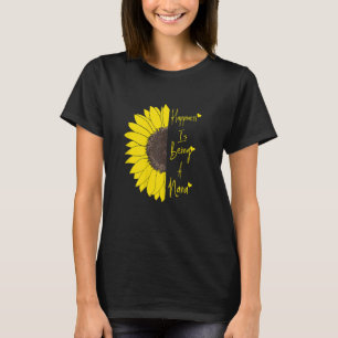 Womens Womens Happiness Is Being A Nana Sunflower T-Shirt