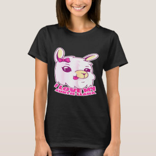 Womens Womens I Love My Auntie Llama For Aunt Cool T-Shirt