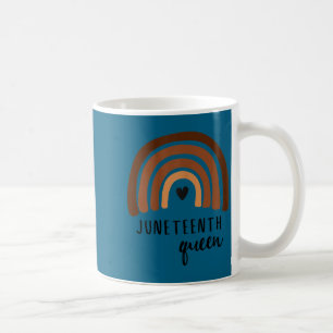 Womens womens juneteenth queen melanin love coffee mug