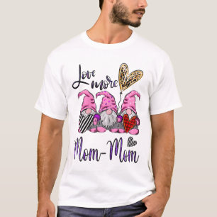 Womens Womens Personalized Love More Gnomes With H T-Shirt