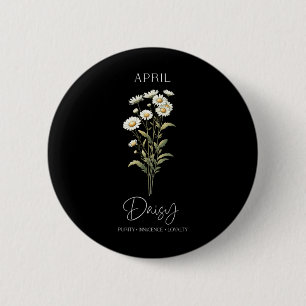 Womens Womens Positive Quote Flower Birthday 2 Inch Round Button