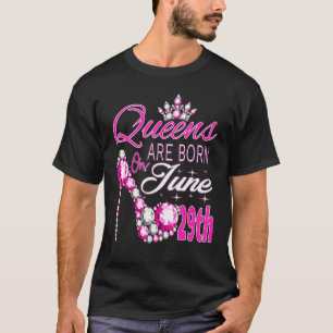 Womens Womens Queens Are Born On June 29th Gemini T-Shirt