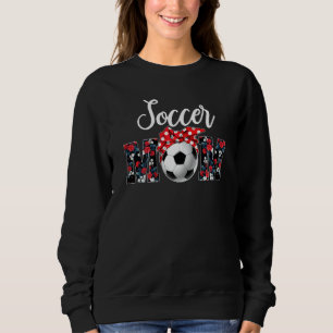 Womens Womens Soccer Mom Flower Soccer Mom Mothe Sweatshirt