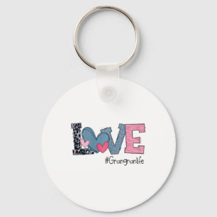 Womens Womens Valentine's Day Love Grangranlife Keychain