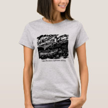 Women's Woodblock Logo T-Shirt - Gray
