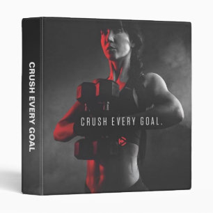 Women's Workout Inspiration - Crush Every Goal Binder