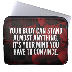 Women's Workout Inspirational Words Laptop Sleeve