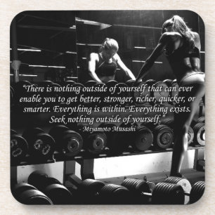 Women's Workout Motivational Coaster