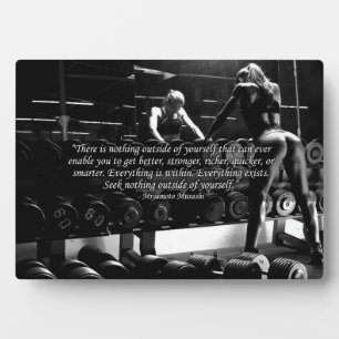 Women's Workout Motivational Plaque